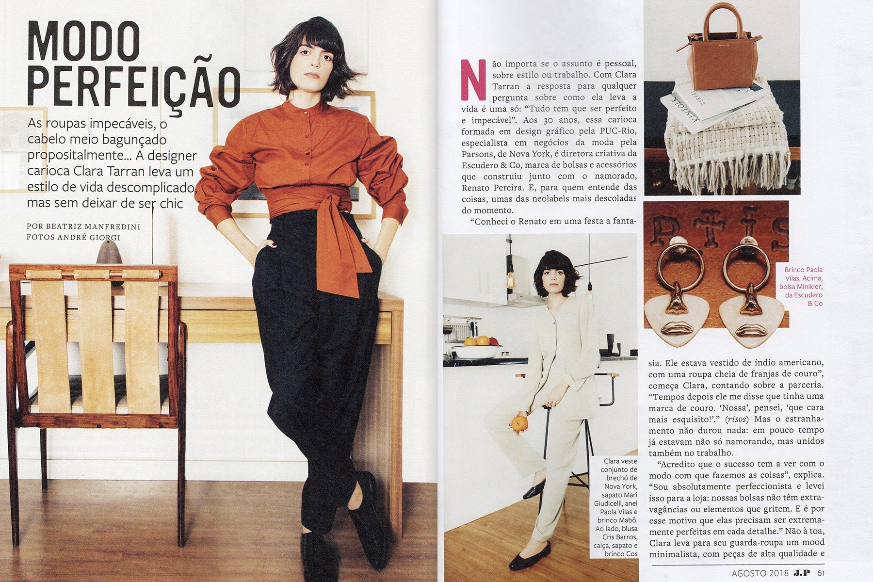 CLIPPING • Nossa diretora criativa conta tudo para Joyce Pascowitch - Escudero & Co