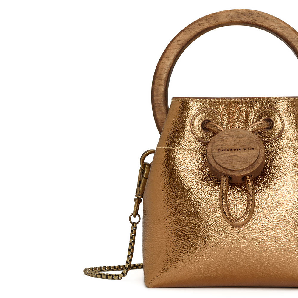 Bolsa Ange Bucket Âmbar