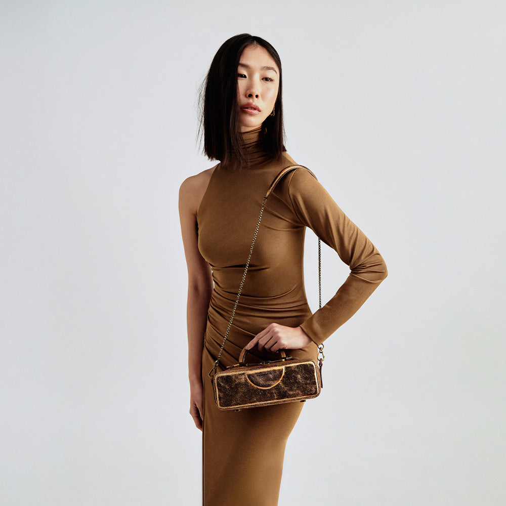 Bolsa Mini Helle Wide Âmbar