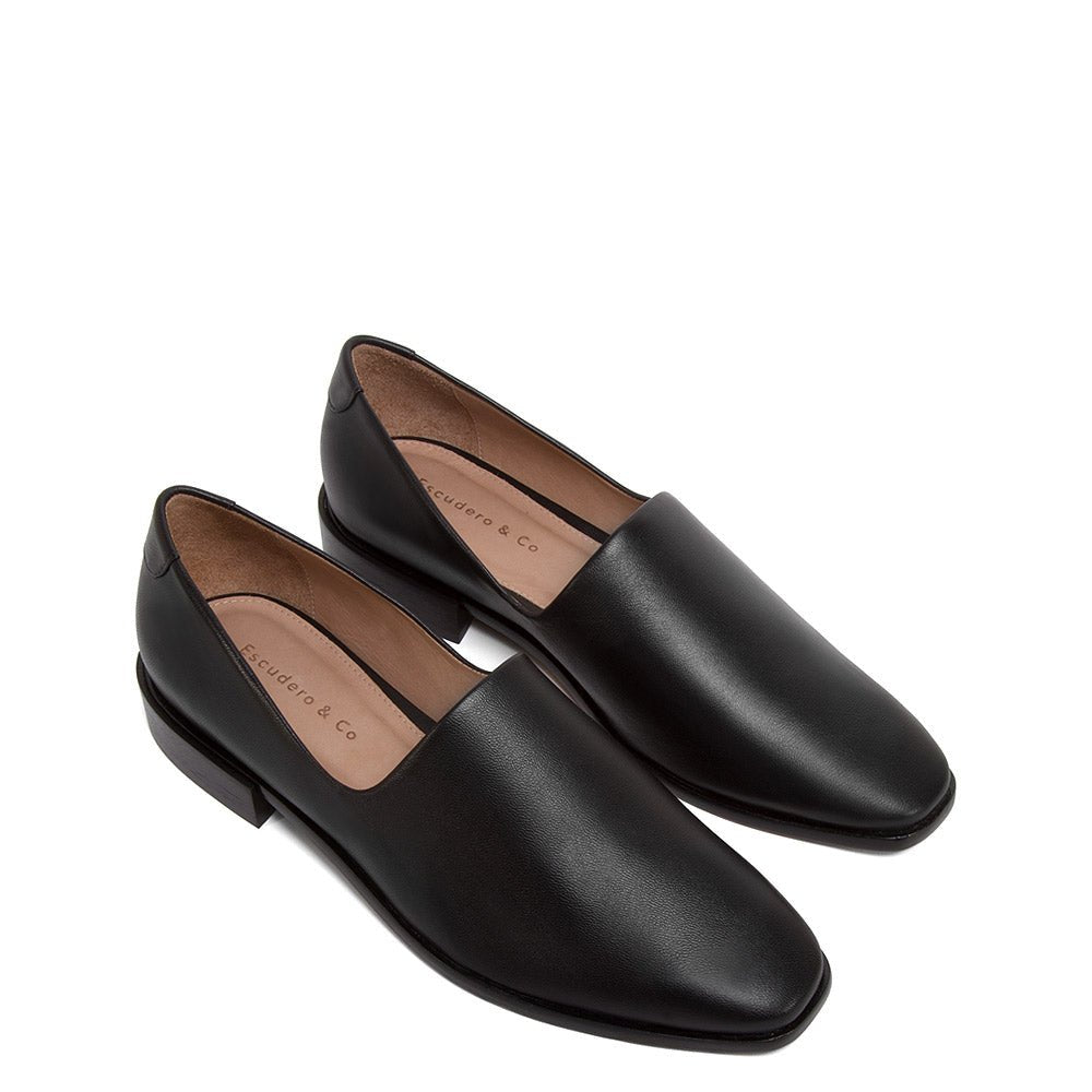 Escudero-Sapato-Loafer-Chiara-Preto-Couro